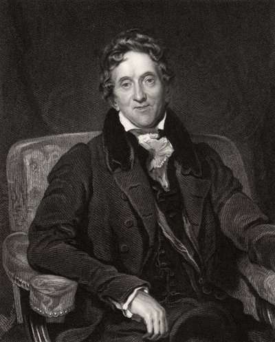 Sir John Soane, gegraveerd door J. Thomson, uit 